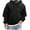 Black, variant on GigrtiJin Mens Cable Knitted Casual Hoodies Solid Color Drawstring Hooded Long Sleeve Tunic Tops Trendy Workout Sweatshirt