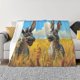 thumbnail image 1 of Fotbe Funny Countryside Donkey Manta de Franela con Estampado, Manta Ultrasuave para Cama, Sofá, Auto, Hipoalergénica y Antibolitas-60"x50", 1 of 6