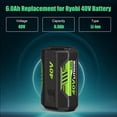 thumbnail image 3 of 40V 6.0Ah Replacement for Ryobi 40V Battery OP4060A1 0P40601 0P4075A OP4050A OP4026A OP40201 0P4040 0P401 Lithium-lon Compatible with Ryobi 40 Volt Cordless Power Tool, 3 of 8