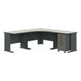 thumbnail image 1 of Series A 84W x 84D Corner Desk with Mobile File in Slate/White - Engineered Wood, 1 of 6