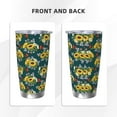 thumbnail image 3 of Salouo Sunflowers Print 20oz Tumbler with Lid,Stainless Steel Vacuum Insulated Tumbler Durable Insulated Coffee Mug Thermal Cup with Splash Proof Sliding Lid-Straw Three-piece Set, 3 of 8
