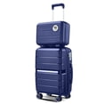 thumbnail image 2 of 4 Piece Expandable Luggage Set with TSA Lock, 14/20/24/28 Inch PP Lightweight Carry On Luggage with Spinner Wheels, Roller Travel Suitcase with Telescoping Handle for Men, Women, Navy Blue, 2 of 9