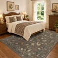 thumbnail image 3 of FelixKing 8'x10' Area Rugs for Living Room Bedroom, Vintage Botanical Leaves Traditional Rug, Machine Washable Non-slip, 3 of 7