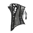 thumbnail image 6 of LELINTA Spandex/Nylon Spiral Steel Boned Summer Mesh Corset Waist Training Body Shape Bridal Dress Shapewear, 6 of 6