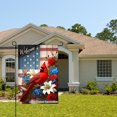 thumbnail image 2 of Welcome Cardinal And Flowers Garden Flag For Home Outdoor Garden Yard Decor 12x18 Inch, 2 of 5