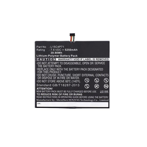 Batteries N Accessories BNA-WB-P4619 Laptops Battery - Li-Pol, 7.6V, 5250 mAh, Ultra High Capacity Battery - Replacement for Lenovo L15C4P71 Battery