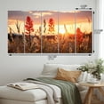 thumbnail image 4 of Designart "Sunset Over the Wildflower Fields" Floral Wall Art Prints Set, 4 of 5
