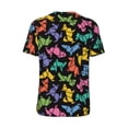 thumbnail image 3 of Rocae Colorful Geometric Dog for Breathable Men's Baseball T-Shirt Fashionable Casual Baseball Jersey, Moisture-wicking Sportswear XX-Large, 3 of 9