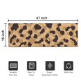thumbnail image 5 of Beige and Black Leopard Pattern Door Rugs,Washable Non Slip Door Mats Indoor,Decorative Door Mats,Entry Mat Indoor for Entrance,Bedroom,Kitchen,Bathroom,16"x47", 5 of 6