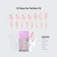 thumbnail image 5 of BTArtbox Press On Nails - Pearlfin, Medium Almond, 2-Week Wear, Easy-to-Apply, 30 Count All-in-One Kit, 5 of 8