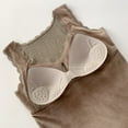 thumbnail image 6 of Underwear Lingerie One-Piece Lace Fabric Top Vest Chest Black khaki Complexion Warm Camisoles Sleeveless Fashion Skin Color Skin> M-L Suggests 5, 6 of 10