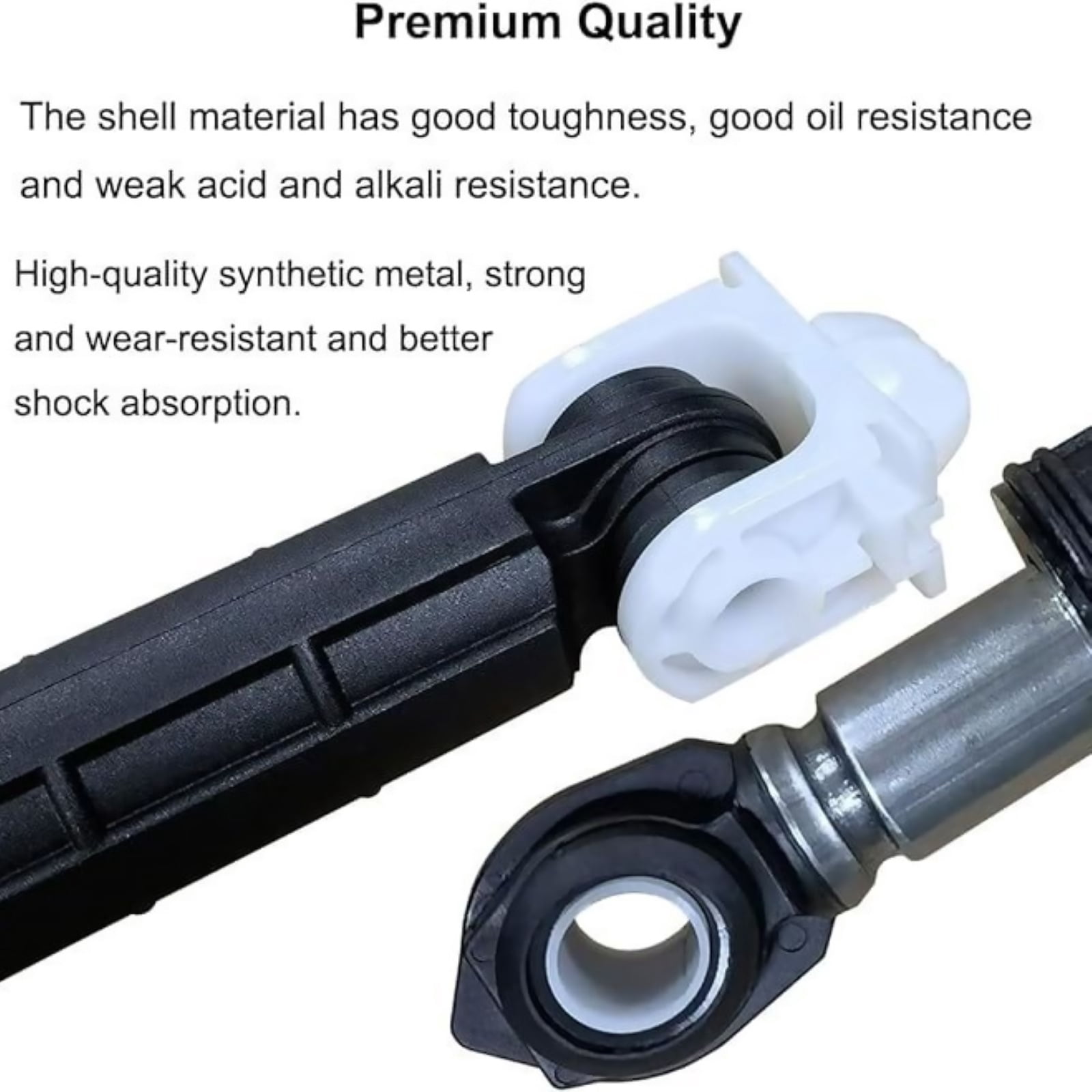 4pcs Washer Shock Absorbers for GE, Easy Replacement with Mounting Pins, High-Elasticity Parts for Quieter Laundry