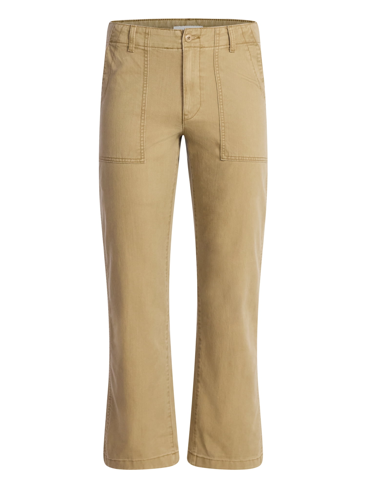 Free Assembly Men's Straight Fit Cotton Utility Pants, Sizes 30-38
