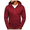 thumbnail image 2 of Blekii Men's Custom Graphic Hoodie, Thick Cotton Pullover Sweatshirt, Heavyweight Printed Long Sleeve Top, Personalized Streetwear for Cool Weather, Oversized Fit for Comfort,, 2 of 8