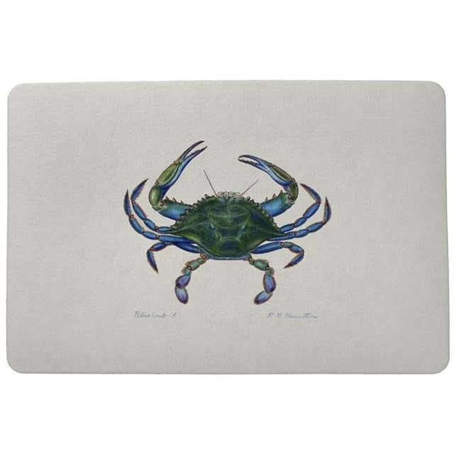 Betsydrake DM005 Tapis de Porte de Crabe Mâle de 18 x 26 Po -