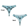 thumbnail image 3 of Fotbe Cute Dog Footprints Tanga Sin Costuras para Mujer con Estampado – Panties Invisibles, Transpirables y Cómodos para Uso Diario-Small, 3 of 6