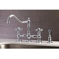 thumbnail image 4 of KS3271AXBS Restoration Bridge Kitchen FaucetPolished Chrome, 4 of 5