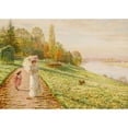 thumbnail image 3 of Marie-François Firmin-Girard 24x18 Black Modern Framed Museum Art Print Titled - Fall Ride, 3 of 5