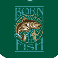 thumbnail image 4 of Inktastic Born to Fish Boys or Girls Baby Bib, 4 of 4