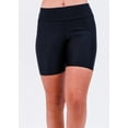 thumbnail image 3 of Calypsa Women's and Women's Plus High Waisted Mid-Thigh Swim Shorts, 3 of 7
