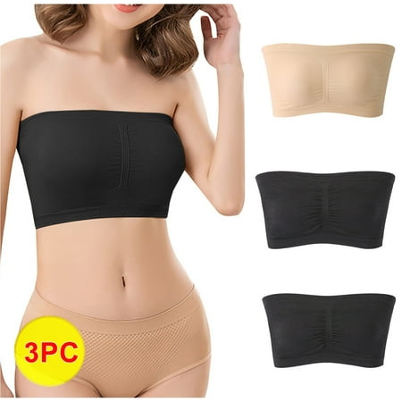 

Strapless Bras for Women Women s Stretch Strapless Bra Summer Bandeau Bra Plus Size Strapless Bra Comfort Wireless Bra Dress with Built in Bra