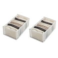 thumbnail image 1 of inside Closet Organizers And Storage Dress Book Clothes Organizer Cloth Drawer Organizer Dresser Long Storage Containers with Lids Large Collapsible Storage Mesh Clothes Storage Trouser, 1 of 1