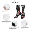 thumbnail image 5 of Athletic Socks Mexican America Flag Art Sport Running Calf Socks Crew Socks for Men Women, 5 of 7