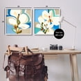 thumbnail image 3 of Stupell Industries Modern Flower Pattern Botanical & Floral Painting White Framed Art Print Wall Art, 24 x 24, Set of 2, 3 of 9