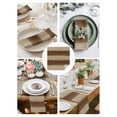 thumbnail image 3 of Brown Wood Grain Cloth Napkins Set of 8 Reusable Dinner Napkins, Ombre Rustic Retro Wooden Plank Cocktail Napkin Washable Table Napkins for Wedding/Holiday Party/Baby Shower 20"x20", 3 of 7