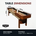 thumbnail image 2 of Hathaway Merlot 12-ft Shuffleboard Table, 2 of 7