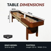 Hathaway Merlot 12-ft Shuffleboard Table