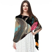 Rhinoceros Translucent Chiffon Silk Scarf - Breathable Lightweight Wrap Shawl for Women - 180x73 Size - Elegant Fashion Accessory Fedoras Boutique