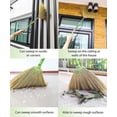 thumbnail image 3 of Thai Vintage Retro Grass Broom Stick, Asian Straw for Wedding Jumping, Witch, House, Long With Solid Wood Handle - Primitive Sweeping Dirt Dust Garbage, 3 of 10