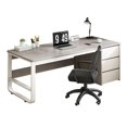 thumbnail image 2 of Bedroom Modern Book Desk Desktop Tables Writing Tables With Drawer Luxury Minimalist Household Simple Computer Furniture My Lux Decor Round, 2 of 15