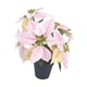 thumbnail image 3 of Arreglo floral artificial de flor de Pascua para , adorno de flores artificiales para chimenea, fiesta de , festival, oficina., 3 of 9