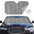 thumbnail image 2 of Balery Weave Geometric Print Car Windshield Sun Shade,Windshield Sunshade for Car Pickup Truck SUV Accessories-Medium, 2 of 7