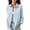 Light Blue, variant on Women's Button Up Collared Long Sleeve Denim Shirt Jacket, Casual Loose Shacket with Chest Pockets ,Women's S-XXL