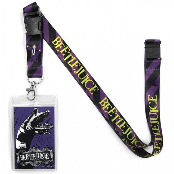 Beetlejuice Logo Covered Lanyard