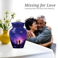 thumbnail image 7 of Daisy Little Cremation Urns For Adult Ashes Women - Couple Small Keepsake Urns For Human Ashes Adult Man - Purple Mini Urn For Mom & Dad - Blue Mini Urn For Male - 3 Inch, 7 of 7