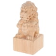 thumbnail image 1 of 1Pcs Khaki Lion Post Finial Roman Bridge Design for Curtain Rods Wooden Decorative Pole Finial Top, 1 of 8