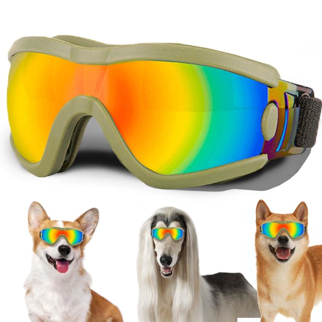 Gafas de Sol para Perro NICERINC PET Medianas con Protección UV Ajustables