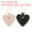 Black, Pink, variant on Uxcell Heart Leather Keychains Leather Key Fobs with Key Rings Keychain Holder for Wedding Gifts Black Pink 4 Pack