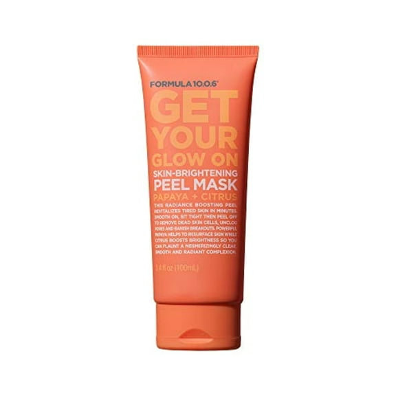 Formula 10.0.6 Get Your Glow On Skin-Brightening Peel Mask, Papaya   Citrus, 3.4 fl oz
