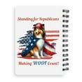 thumbnail image 2 of Republican Collie Making Woof Count Election 2024 Spiral Bound Journal Collie Dog Lover Gifts Idea 5x7in Spiral Notebook - 01002, 2 of 5