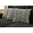 thumbnail image 2 of Ambesonne Flower Throw Pillow Cover 4 Pack, Botanic Cactus Desert, 18", Multicolor, 2 of 6