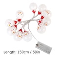 thumbnail image 2 of Fiudx Guirnalda de Luces Led Navideñas con Temática de Muñeco de Nieve, Luz Blanca Cálida, Decoración para Interiores y Exteriores, Ideal para Fiestas Navideñas, Ideal para Árboles de Navidad, Bodas, 2 of 2