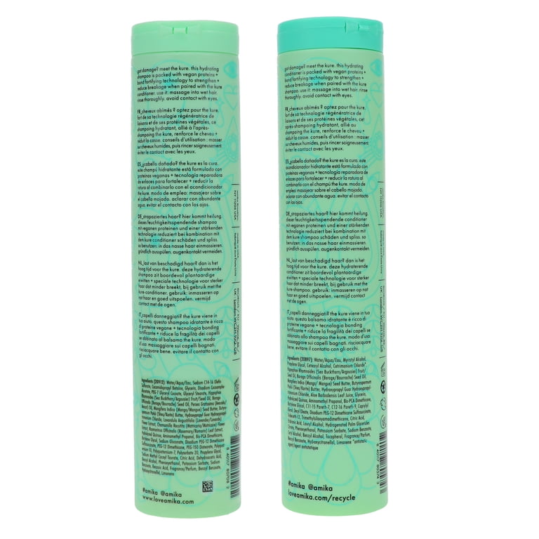 Amika The Kure Strength Repair Shampoo 9.2 oz & Conditioner 9.2 oz