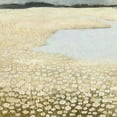 thumbnail image 2 of Borges, Victoria 20x20 Black Ornate Wood Framed with Double Matting Museum Art Print Titled - Flaxen Field I, 2 of 4