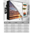 thumbnail image 7 of Outdoor TV Cover 52 to 55 Inch Weatherproof, Boho Mid Century Waterproof TV Screen Protector for Outside Decor with Zipper and Pocket 52"L x 30"H , Turquoise Orange Abstract Geometric, 7 of 7