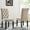 Tan, variant on High - Back Tufted Dining Chairs | Ideal for Dining Spaces | Solid Wood and Velvety Upholstery | Provide Relaxed Dining Environment